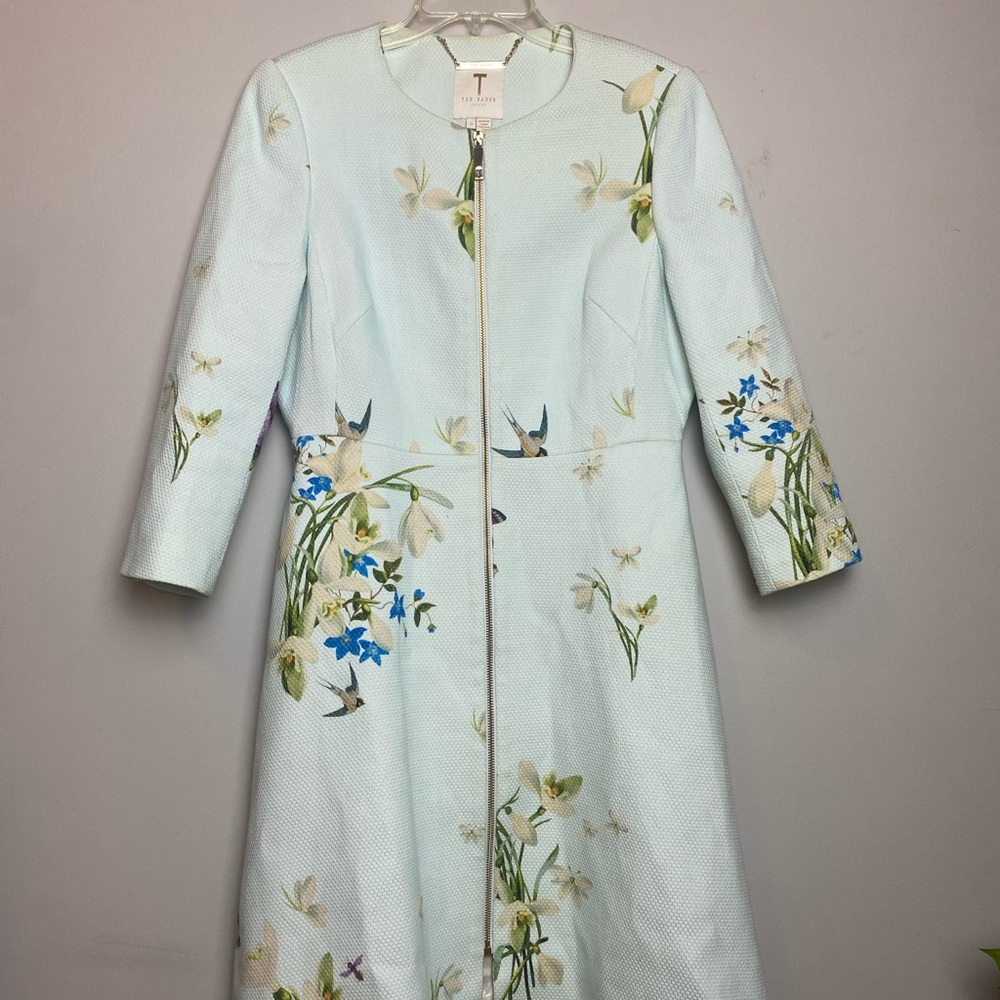 Ted Baker Baby Blue Spring Meadow Racheel Coat